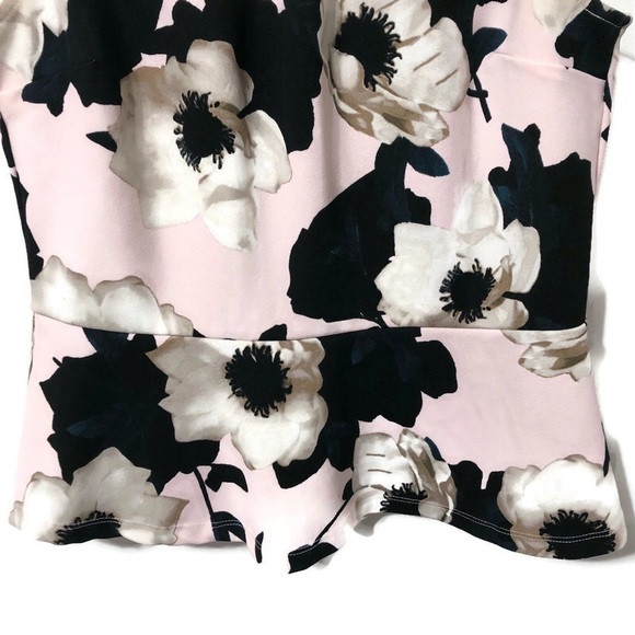 BANANA REPUBLIC | Floral Sleeveless Peplum Blouse - Picture 6 of 14